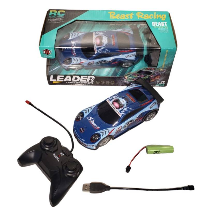 (000-017) R/C Car W/Spary/Light ,W/Usb &Batteries, W.Bx Flat Pack