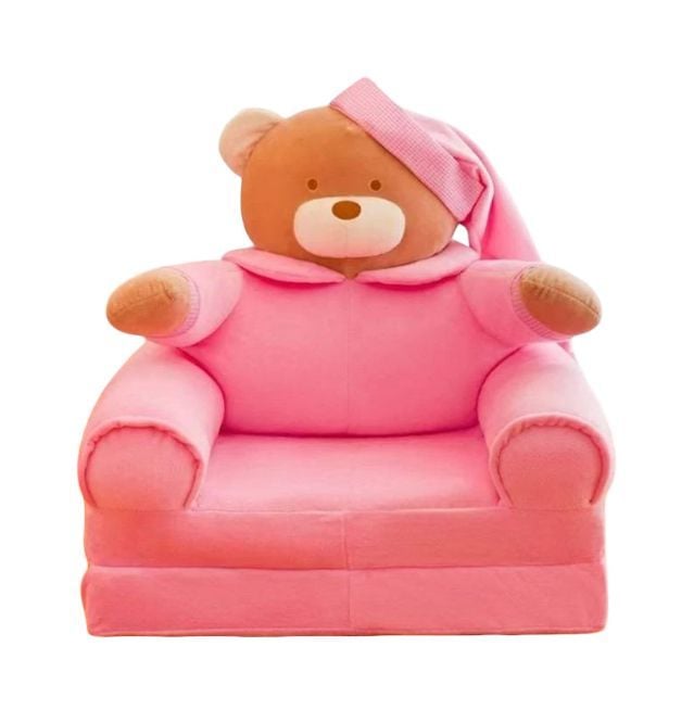 (W15) Pink Teddy Bear Sofa Seater