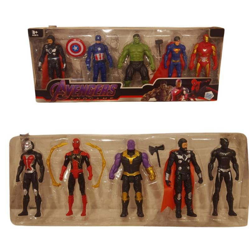 (3899-51H) 11.5Cm Avengers 5Pcs W.Bx Flat Pack