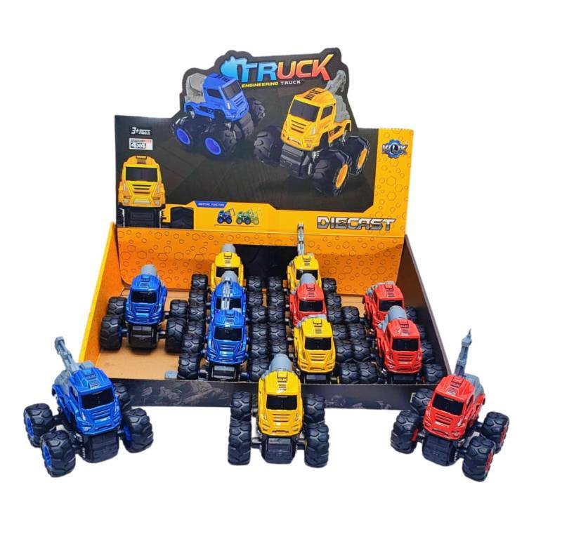(KLX600-101) Diecast Enginering Truck (12Pcs)