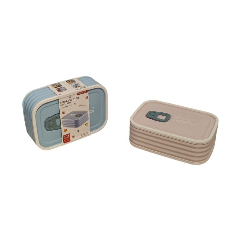 (4-6735) 580Ml Stainless Steel Lunch Box,304,Mix