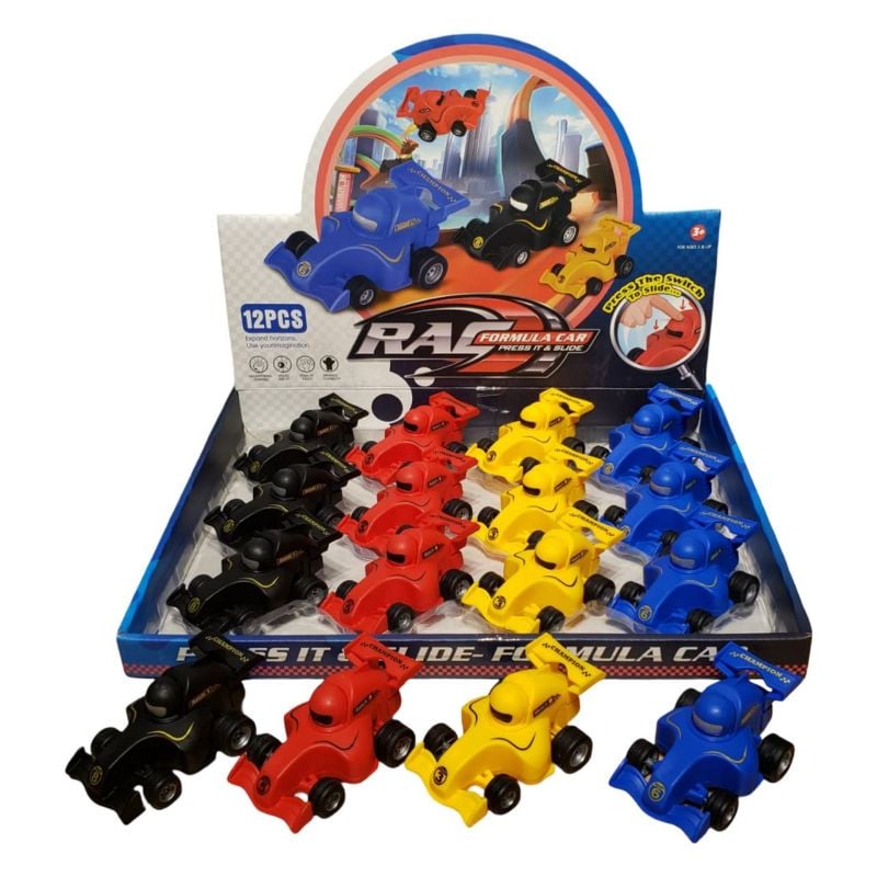 (668-51A) Press it & Slide Formula Car {Each Piece