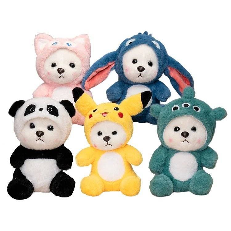 (PandaCap28) Plush Toy,28Cm,No Pp,Mix 4 Designs,Each