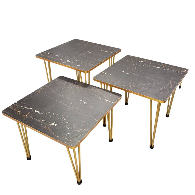 (TPM-657) Table 3pcs Set Squre New