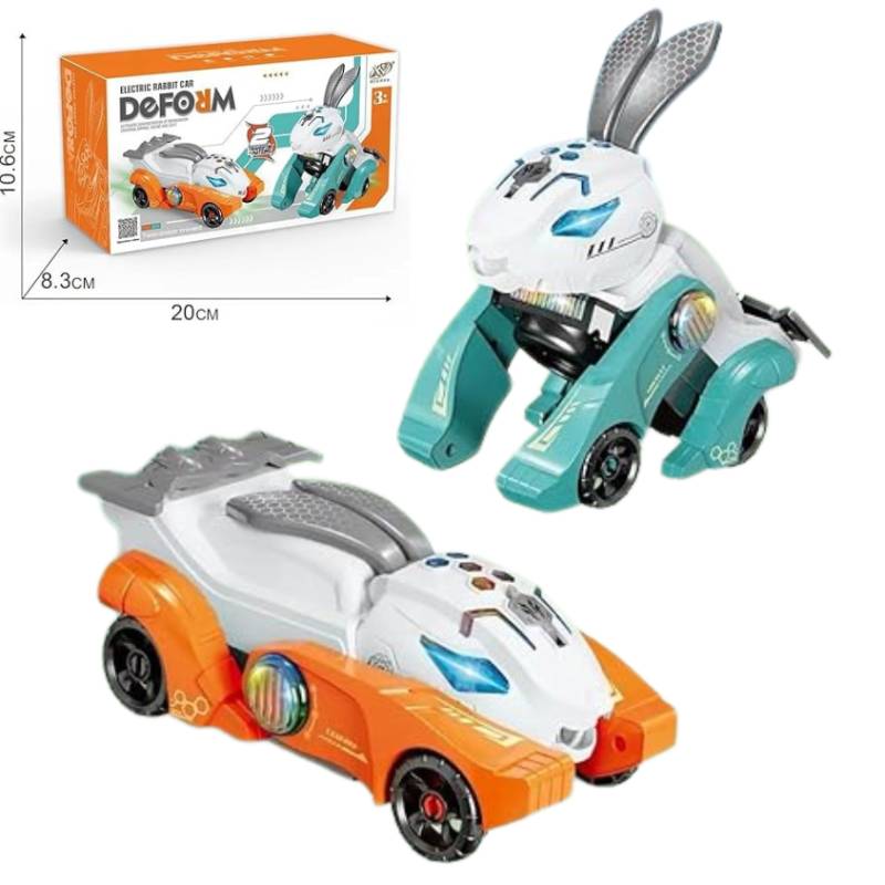 (D168-28) B/O Rabbit Car With Lights& Music