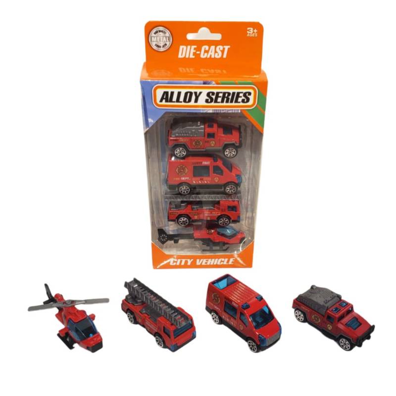 (Q123-176A) F/W Alloy series Diecast Car Set 4Pcs