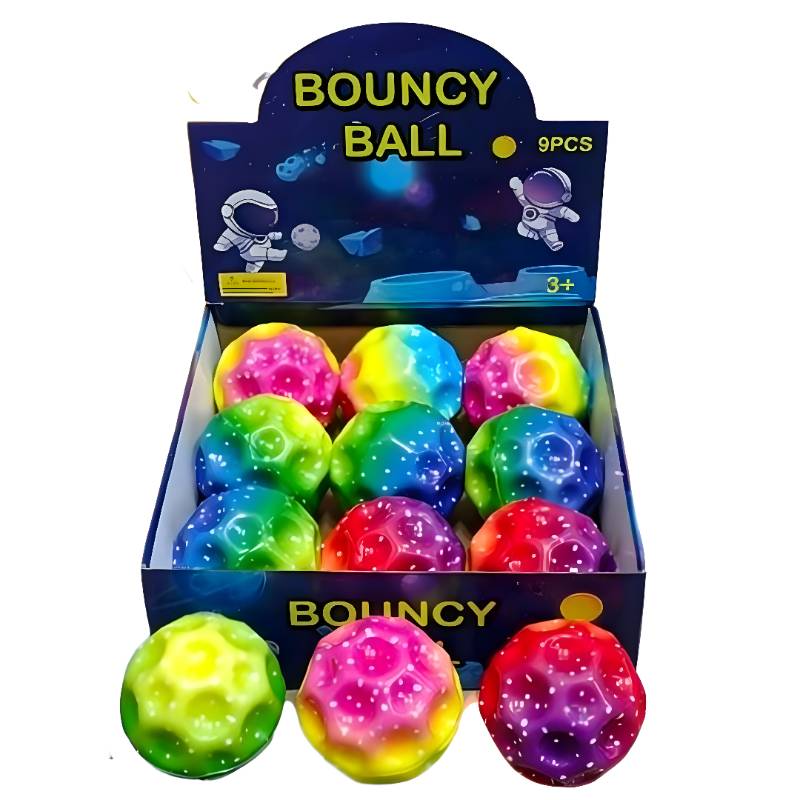 (JF01) Bouncy Ball,9Cm,9Pcs Box