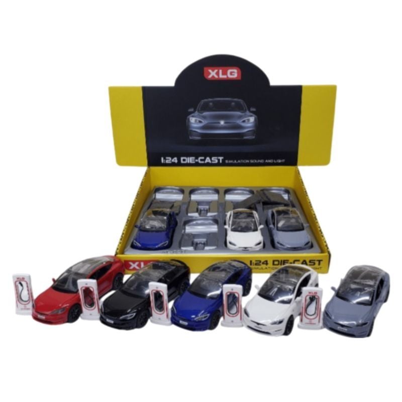 (M92319) 1:24 Tesla Model S Diecast Car