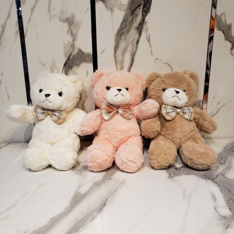 (TeddyLongLegBow30) Teddy Long Leg Bow 30 cm