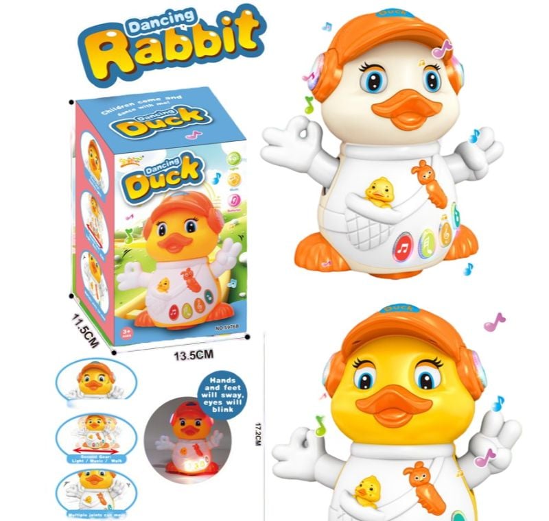 (5976B) B/O Duck,W/Light& Music,W/Out 3*Aa,P.Bx
