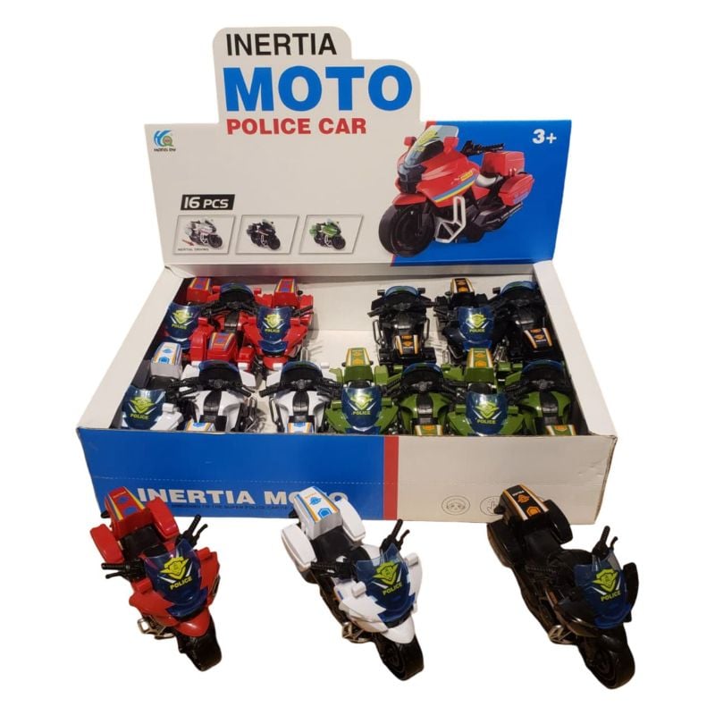 (GQ6678-8) Inertia Police MotorCycle Dinki {Each Pi