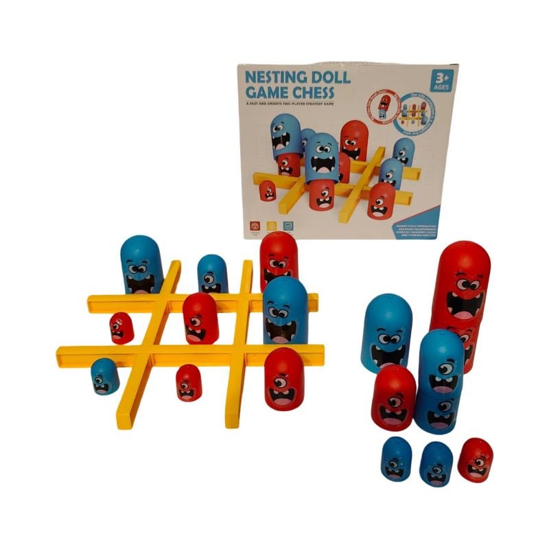 (ME-163) Nesting Doll Game Chess Pb