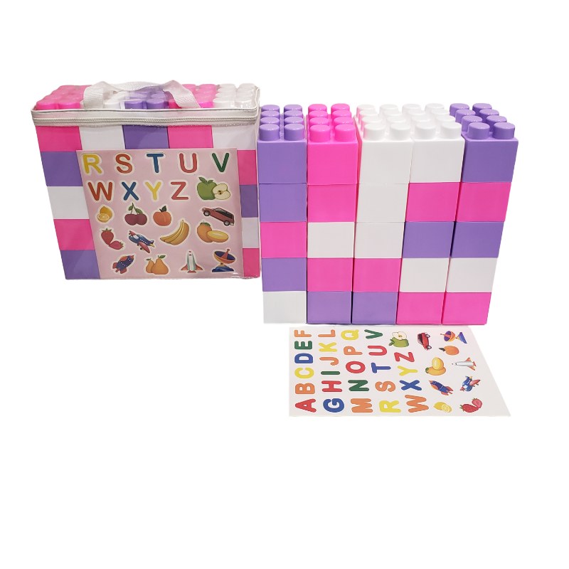 (AP20124-B) Jumbo Building Blocks 36 Pcs Zip-Bag