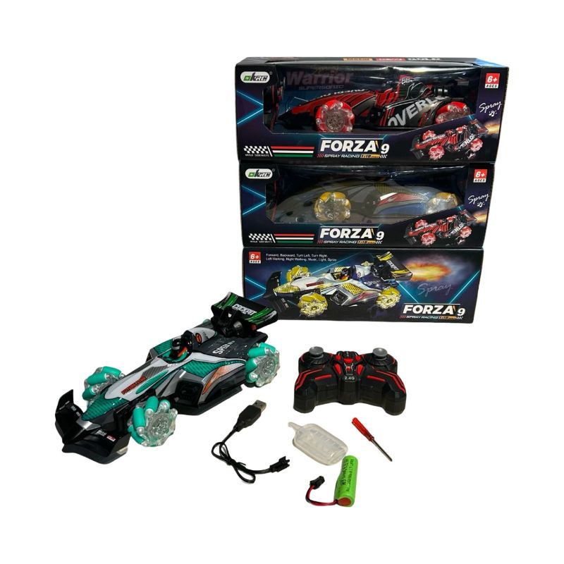 (680-1) R/C F1 Car W/Spray 3 Clrs Mix W/3.7V