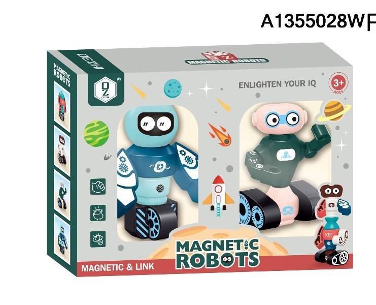 (HD363A) Diy Magnetic Robot Blocks Set