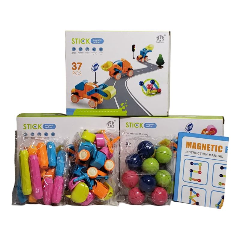 (CH1153) 37Pcs Magnetic Block Set, P.Bx