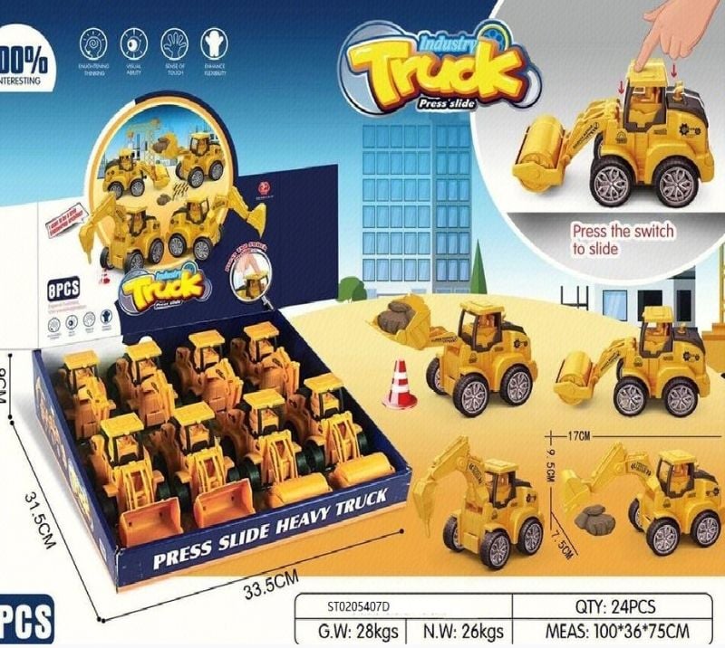 (668-14A) Press Slide Truck, 8Pcs/Box