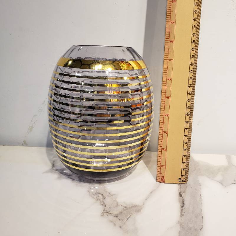 (TPM-809) Striped Bowl Vase SY8-17