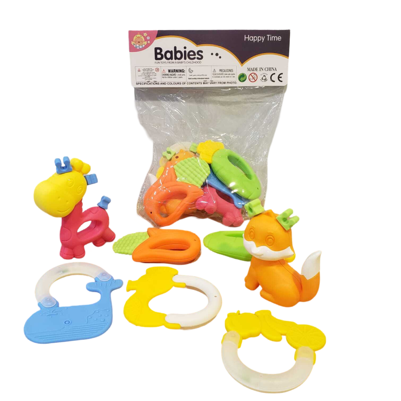 (1188-7) 7 Piece rattle Set