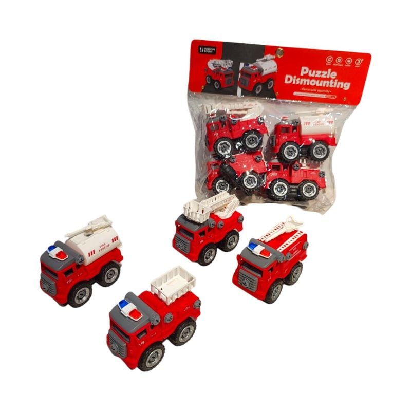 (666-103) Diy Toys Truck 4Pcs Set