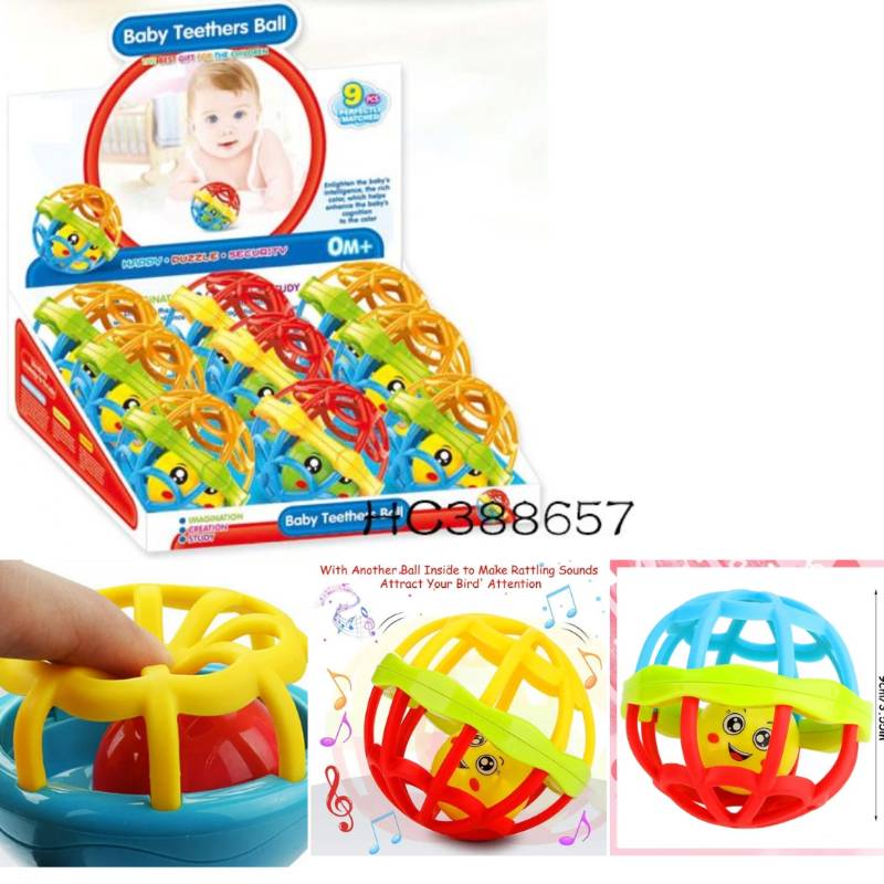 (BM1018B) Baby Teethers Ball 9Pcs D.Bx