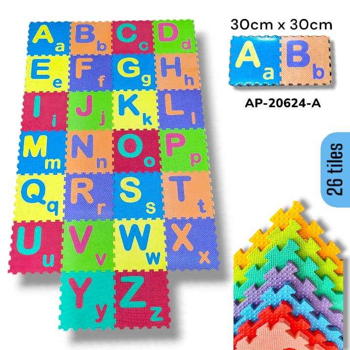 (Ap-20624-A) 9mm Large+Small 26Pcs Abc Baby Play Mate