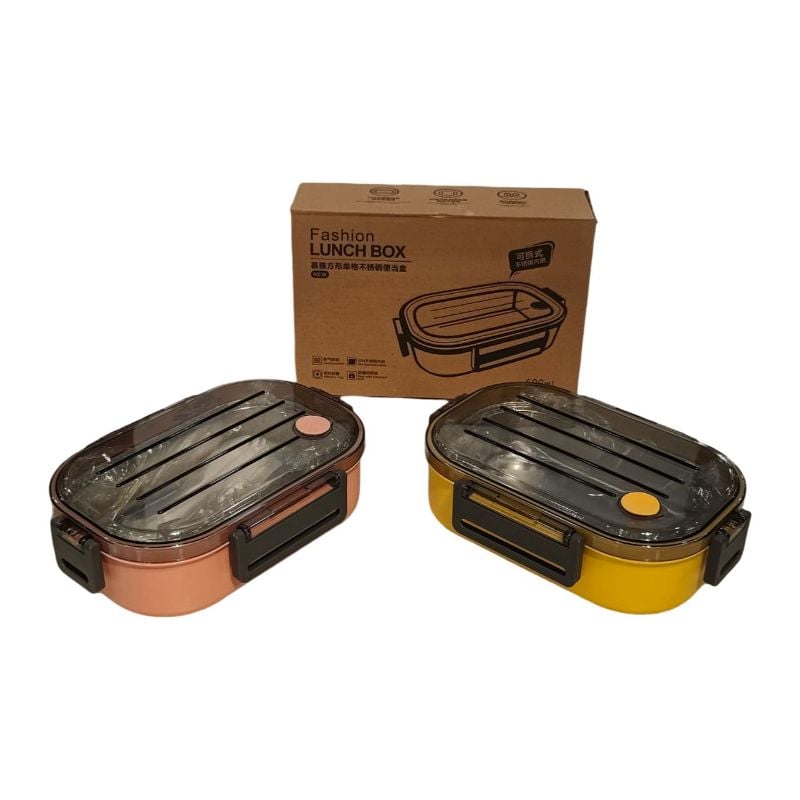 (4-1231) 500Ml Stainless Steel Lunch Box,304, 123