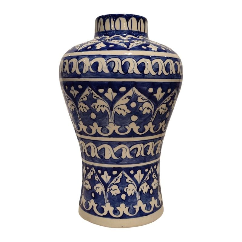 (TPM-MM-009-B) Blue Pottery Lamp Fitting Body 1st Var