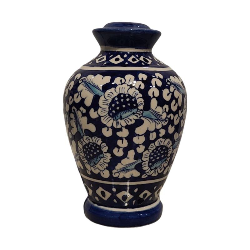 (TPM-MM-010-A) Blue Pottery Lamp Fitting Body 2nd Var