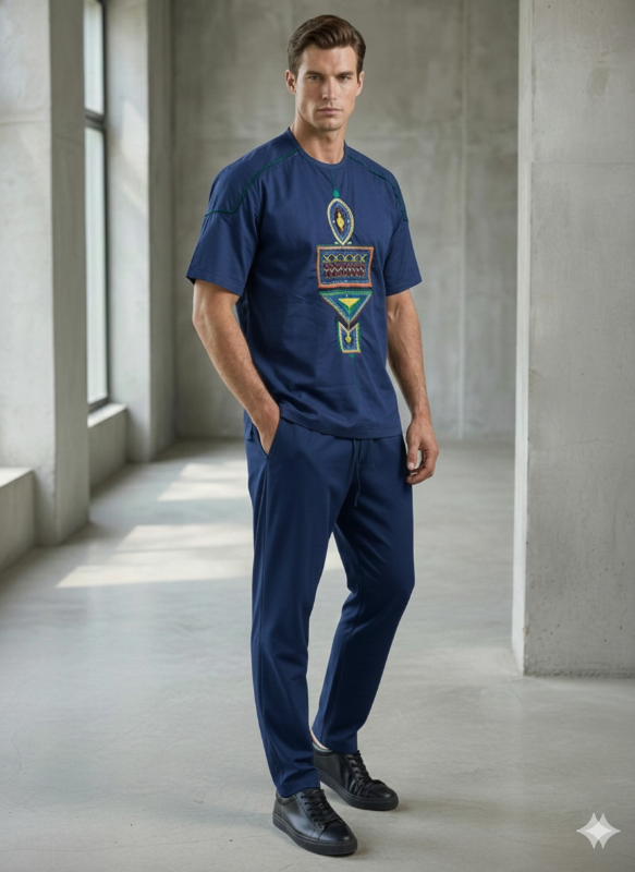 Tenues homme avec broderie