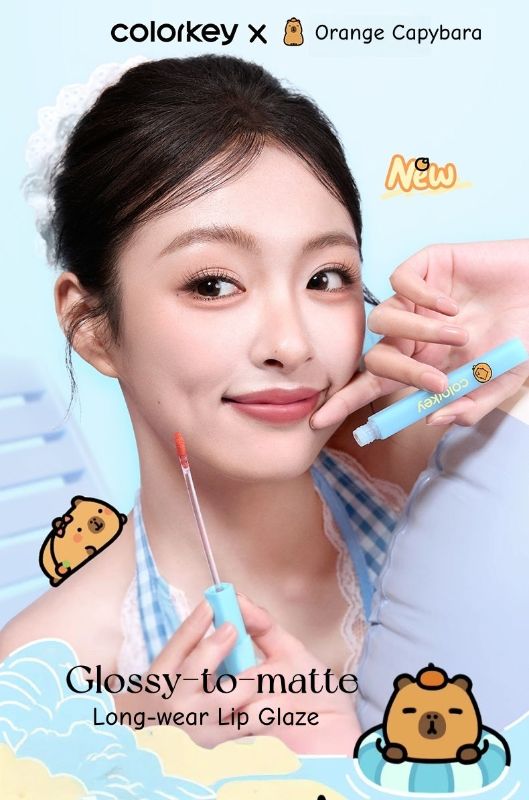 Colorkey X Orange Capybara Long-wear Lip Glaze