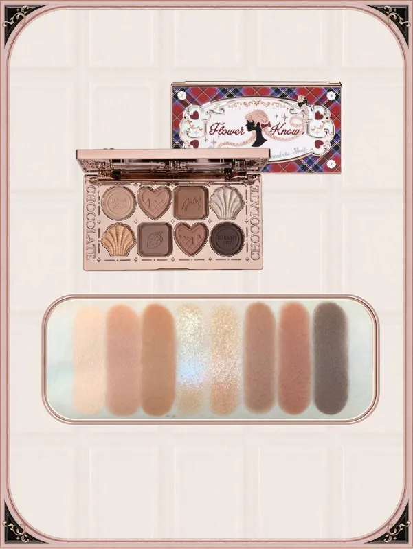 Flower Knows Eight Color Eyeshadow Palette Chocolate Wonder Shop