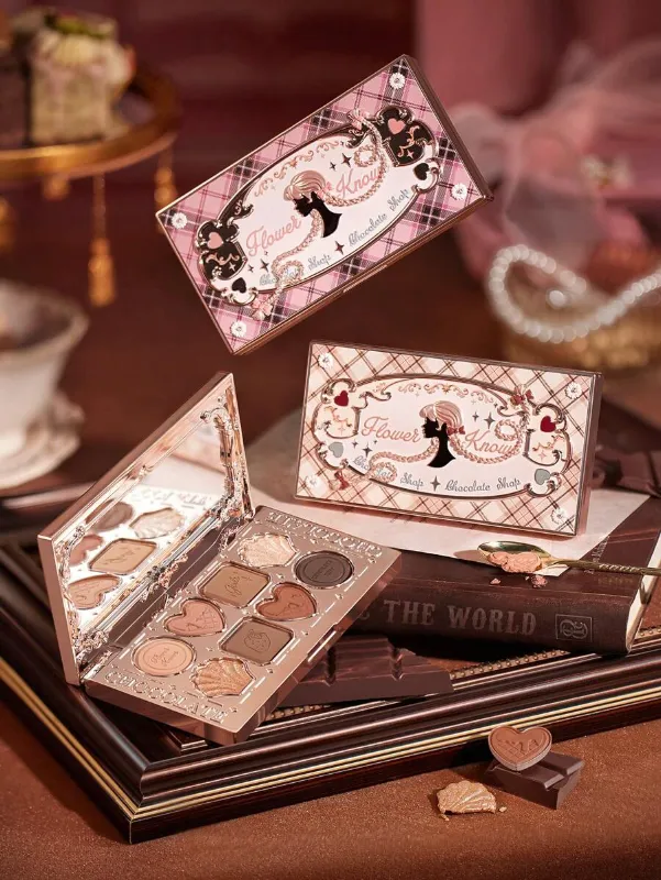 Flower Knows Eight Color Eyeshadow Palette Chocolate Wonder Shop