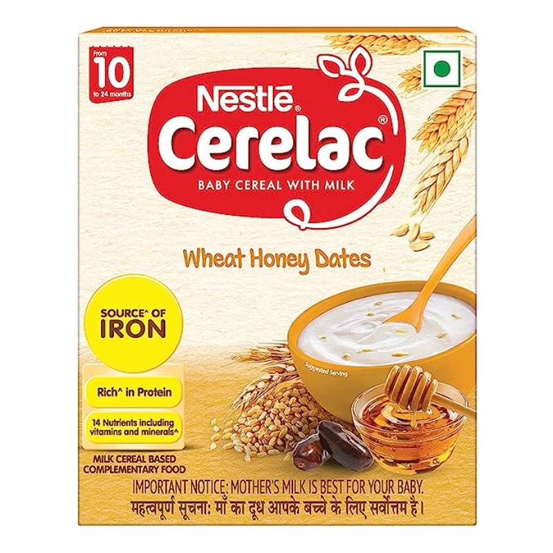 CERELAC Baby Cereal with Milk, Wheat Honey Dates 300g