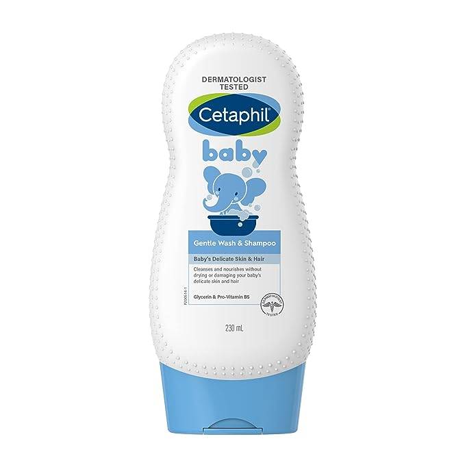 Cetaphil Baby Shampoo & Wash, White, Chamomile, 230 ml