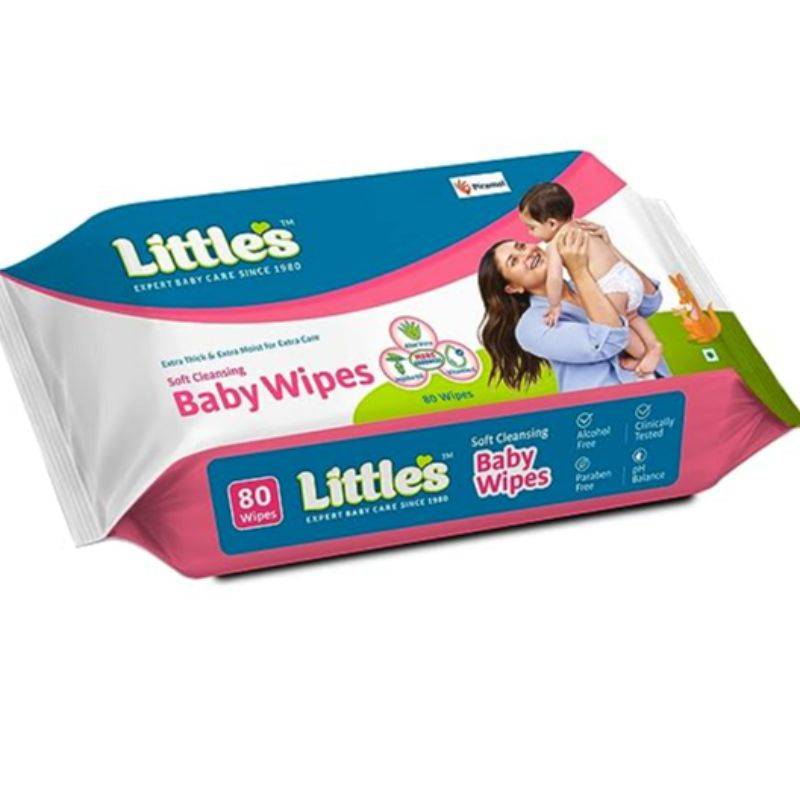 Little's Soft Cleansing Baby Wipes (80 wipes)