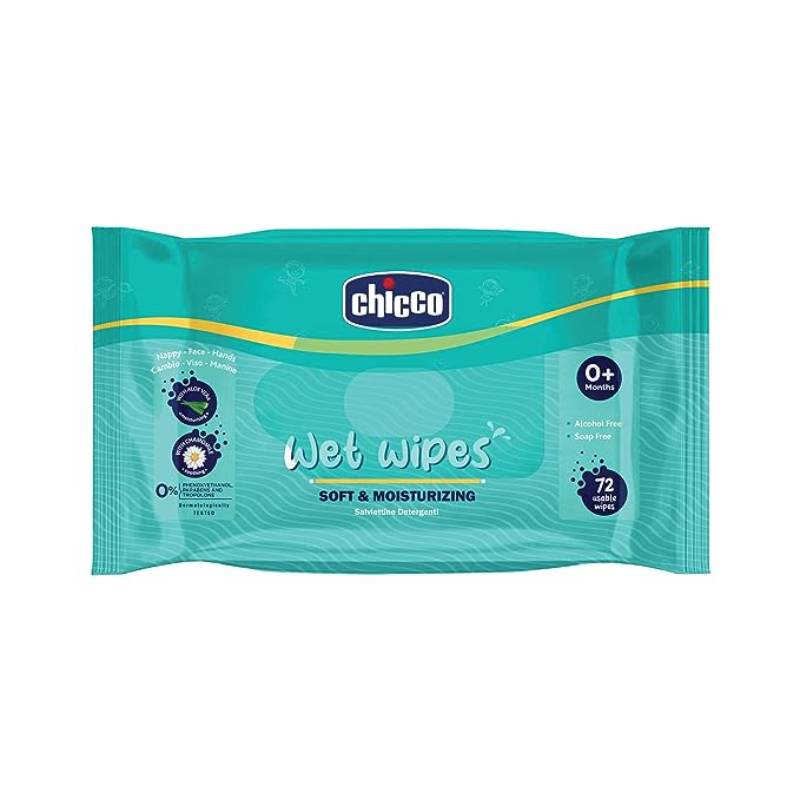 Chicco Wet Wipes Sticker Pack of 1-72 pc