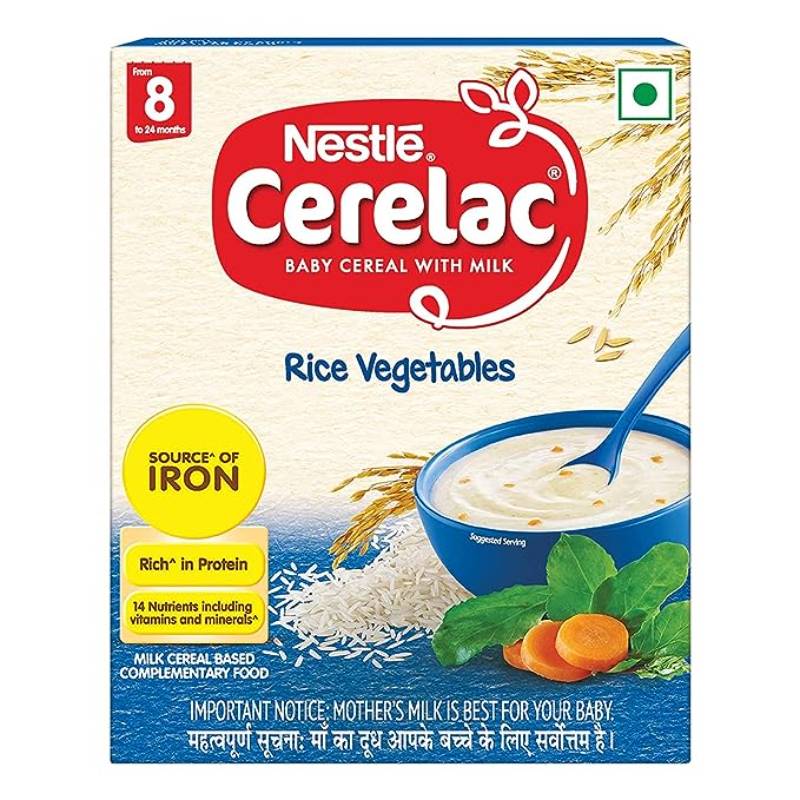 CERELAC Baby Cereal with Milk - Rice Vegetables 300g