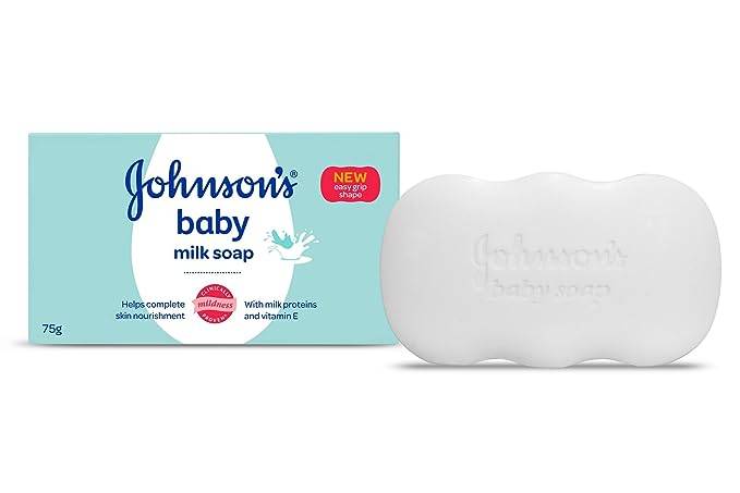 Johnson's Baby Milk Soap (with New Easy Grip Shape), 75g