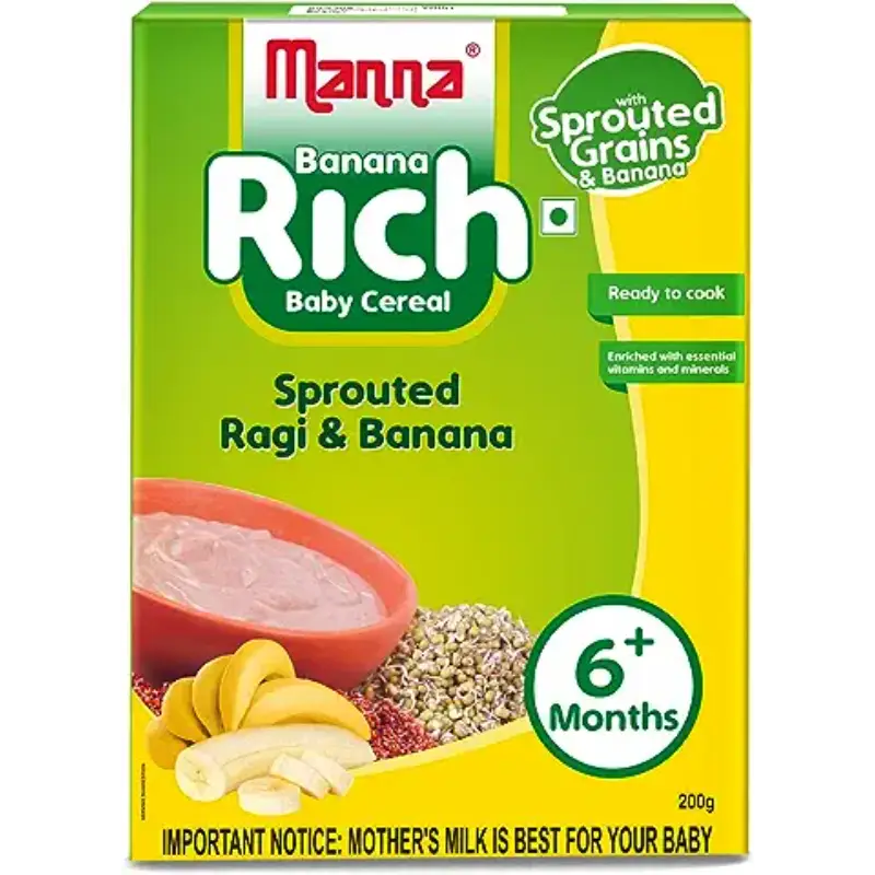 Manna Sprouted Ragi & Banana 200g