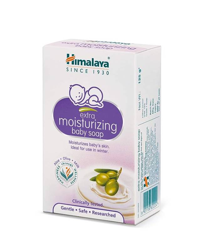 Himalaya Extra Moisturizing Baby Soap, 125g, White