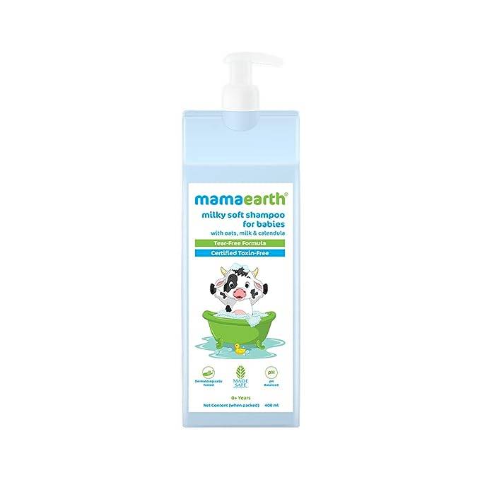 Mamaearth Milky Soft Shampoo with Oats, Milk and Calendula for Babies (400 ml)