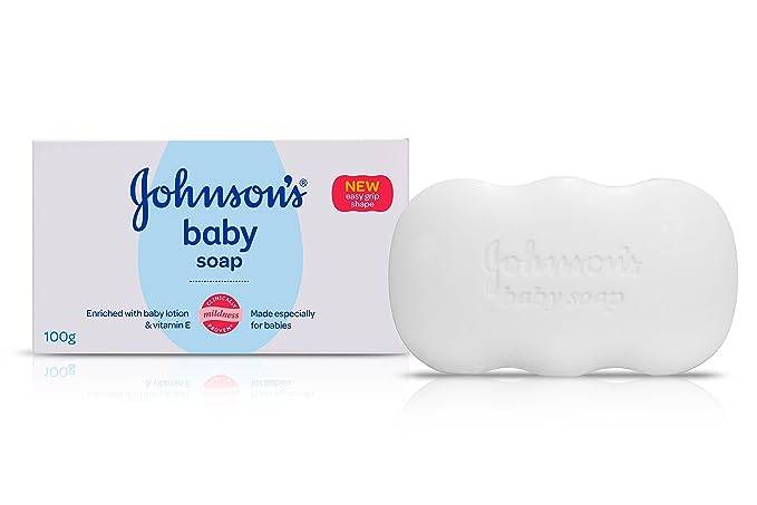 Johnson's Baby Soap (with New Easy Grip Shape), 100g