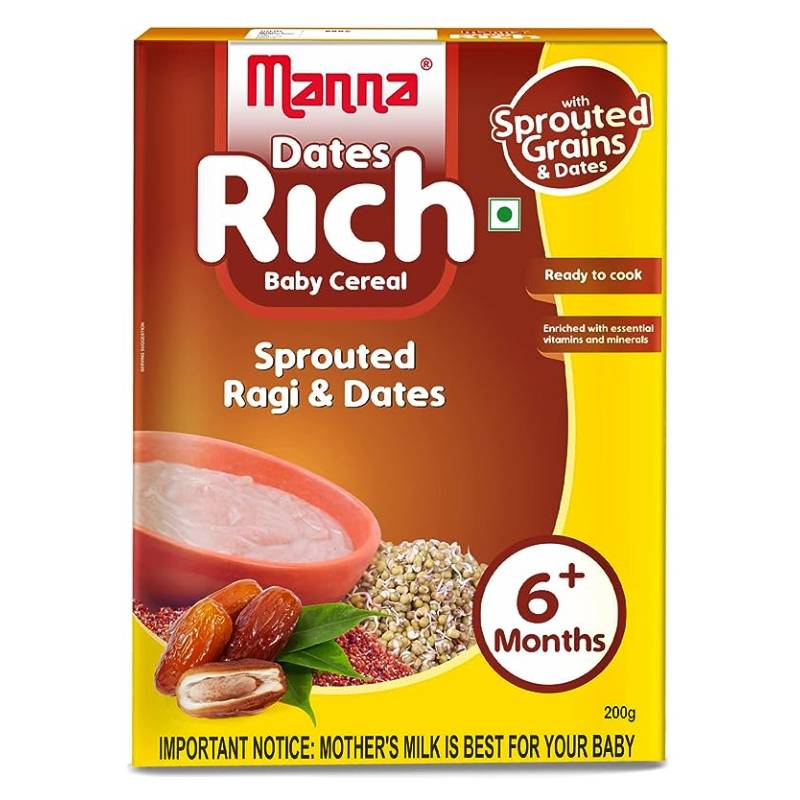 Manna Sprouted Ragi with Dates Powder 200g