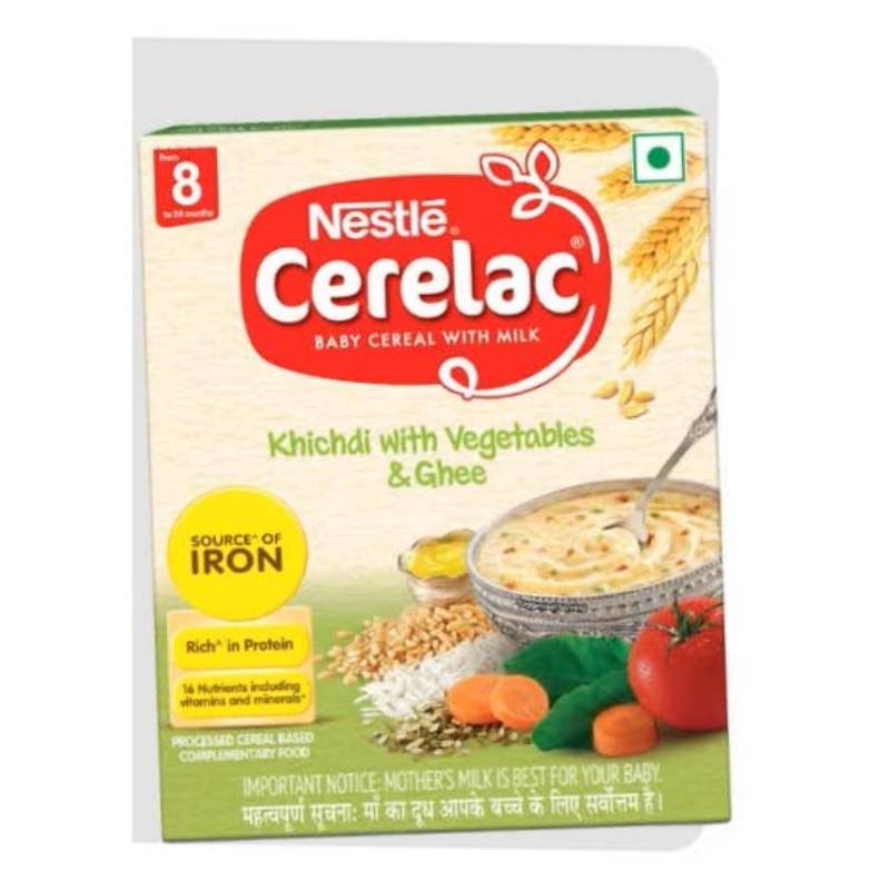 Cerelac Nestlé Baby Cereal With Milk, Khichdi with vegetables & Ghee 300g