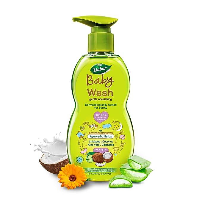 Dabur Baby Wash: pH 5.5 balanced | No Harmful Chemicals & Tear Free Formul 500 ml