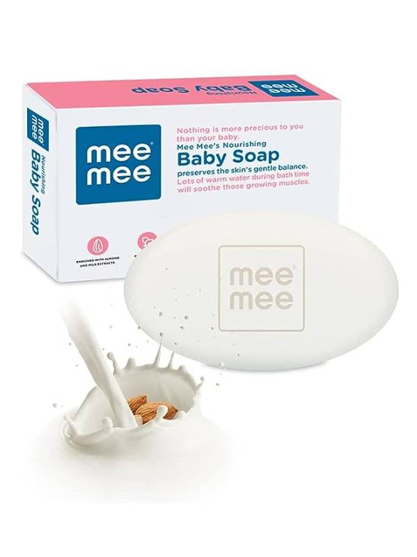 Mee Mee Nourishing Baby Soap - Gentle Bath Bar with Chamomile & Olive 70g