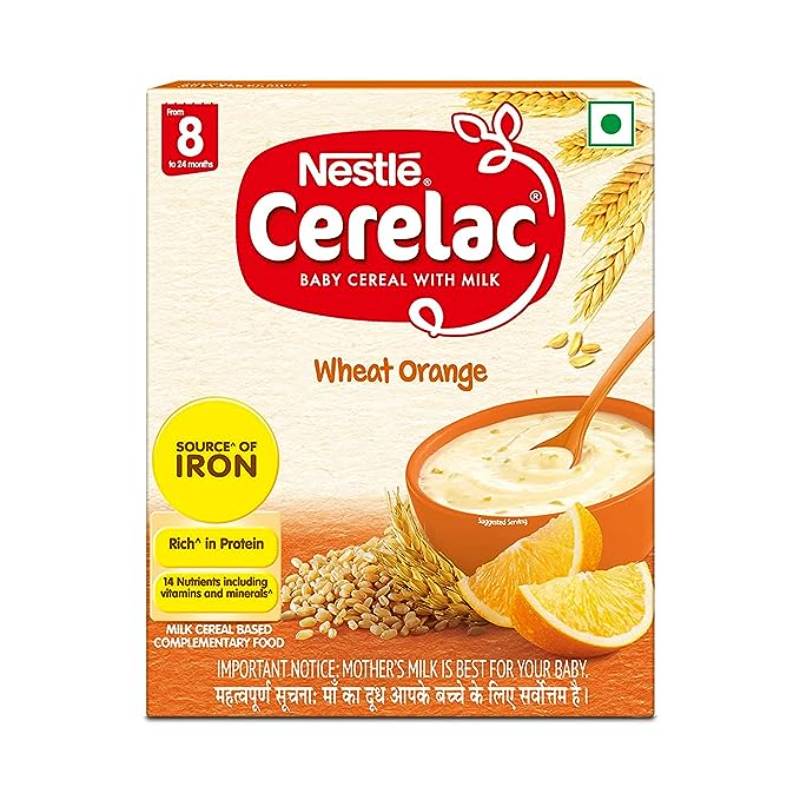 Cerelac Baby Cereal With Milk, Wheat Orange 300g