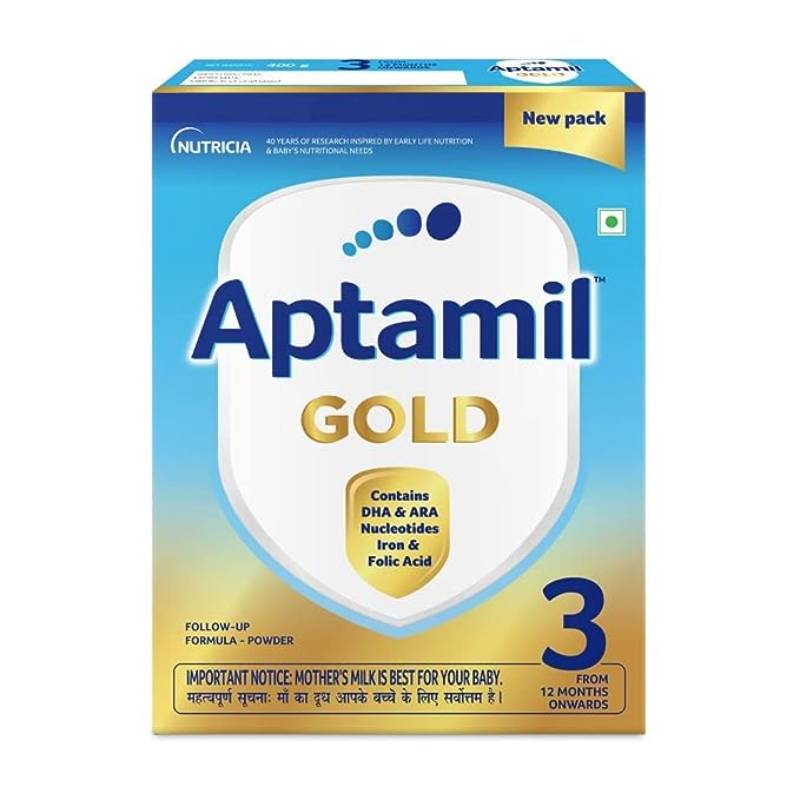 Aptamil Gold Follow Up Infant Formula Milk Powder for Babies - Stage 3 400g