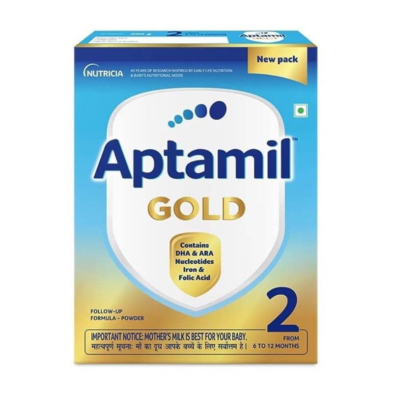 Aptamil Gold Follow Up Infant Formula Milk Powder for Babies - Stage 2 400g